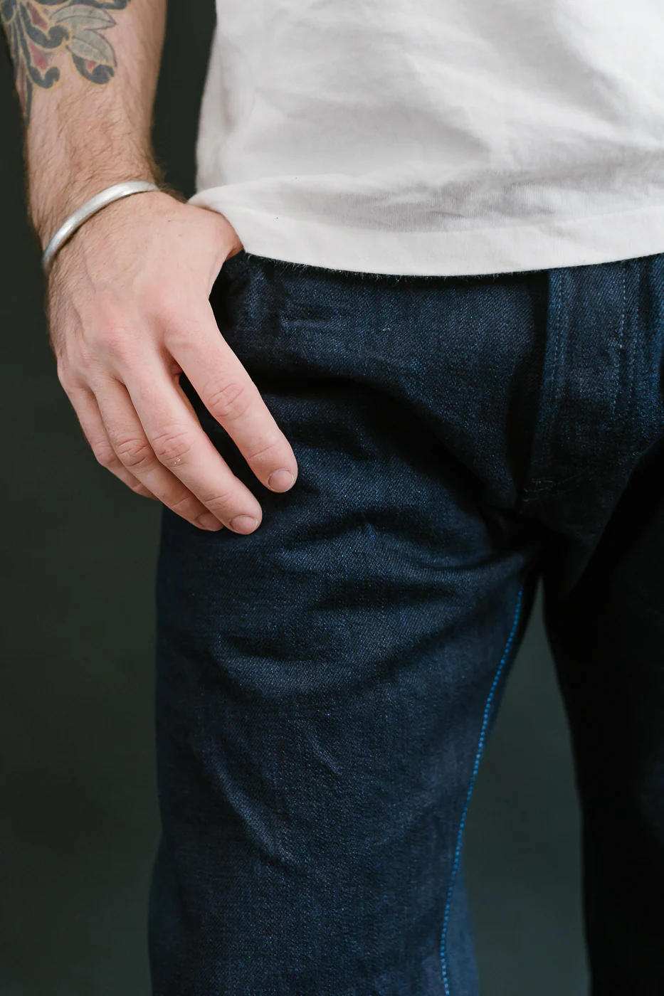 TNK203ID - 15oz "IDxID" Selvedge Indigo x Indigo - Draft Taper - Image 17
