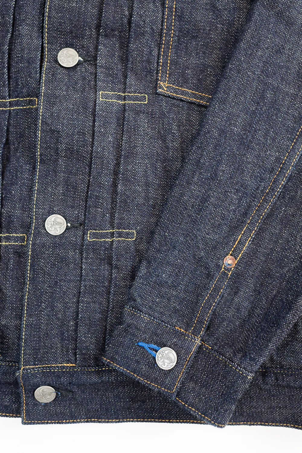 TNK402BE - 14oz Type II ZETTO Jacket - Indigo OW - Image 4