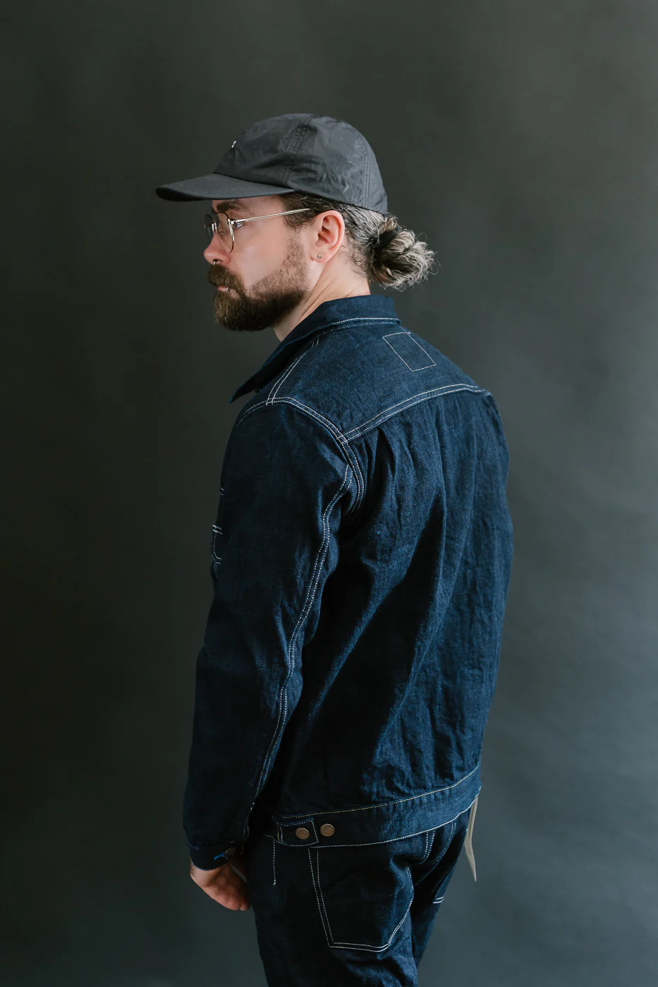TNK402TB - 16.5oz "YURAI" Selvedge  Natural Indigo x Cobalt - Type II Jacket - Image 12