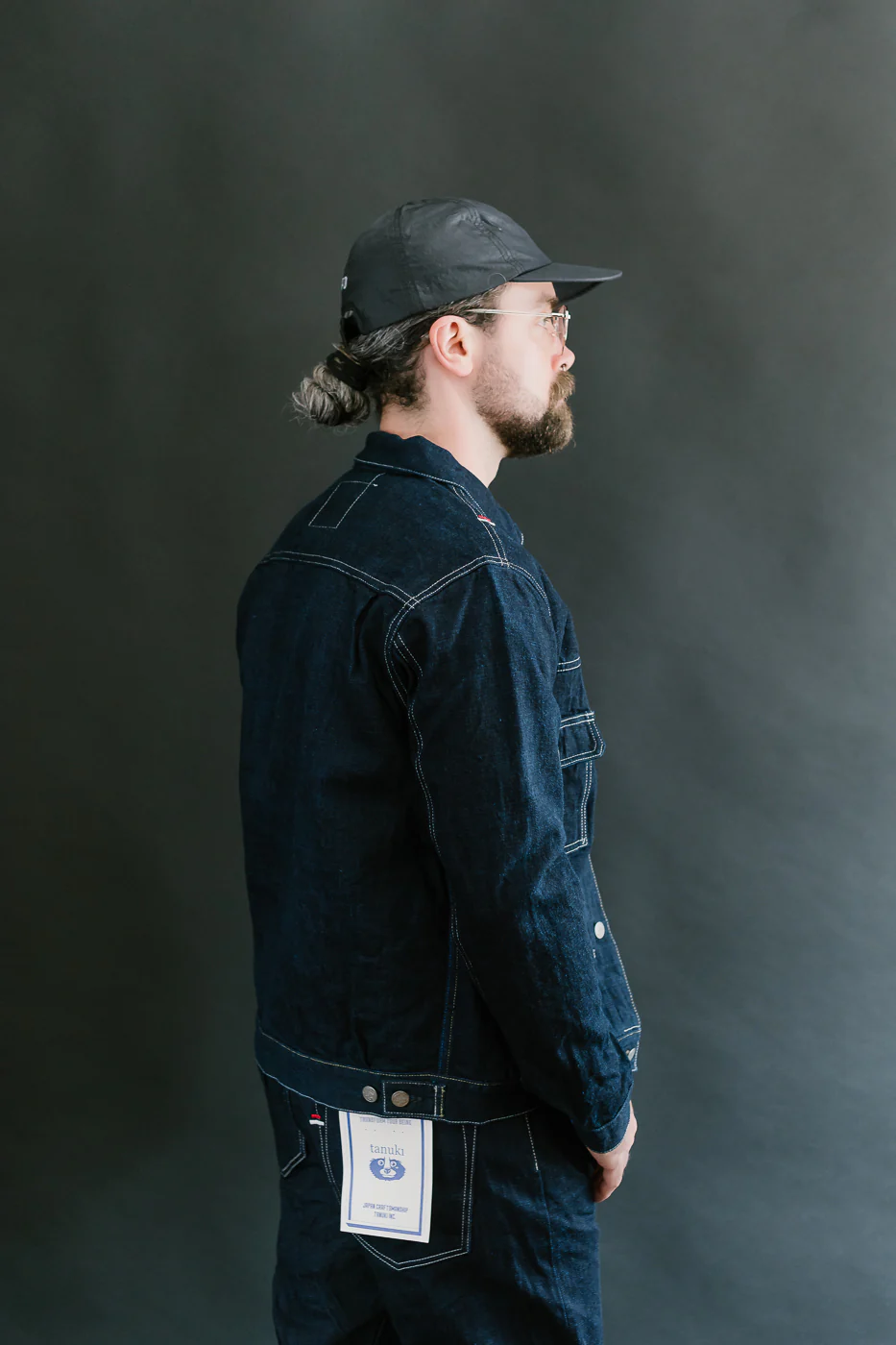 TNK402TB - 16.5oz "YURAI" Selvedge  Natural Indigo x Cobalt - Type II Jacket - Image 14