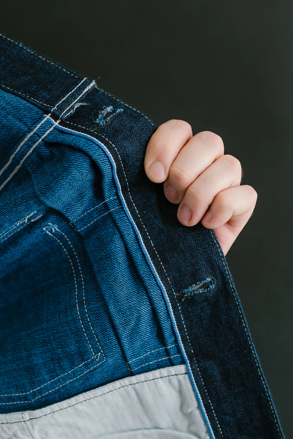 TNK402TB - 16.5oz "YURAI" Selvedge  Natural Indigo x Cobalt - Type II Jacket - Image 21