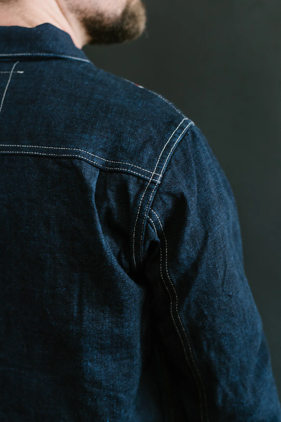 TNK402TB - 16.5oz "YURAI" Selvedge  Natural Indigo x Cobalt - Type II Jacket - Image 22