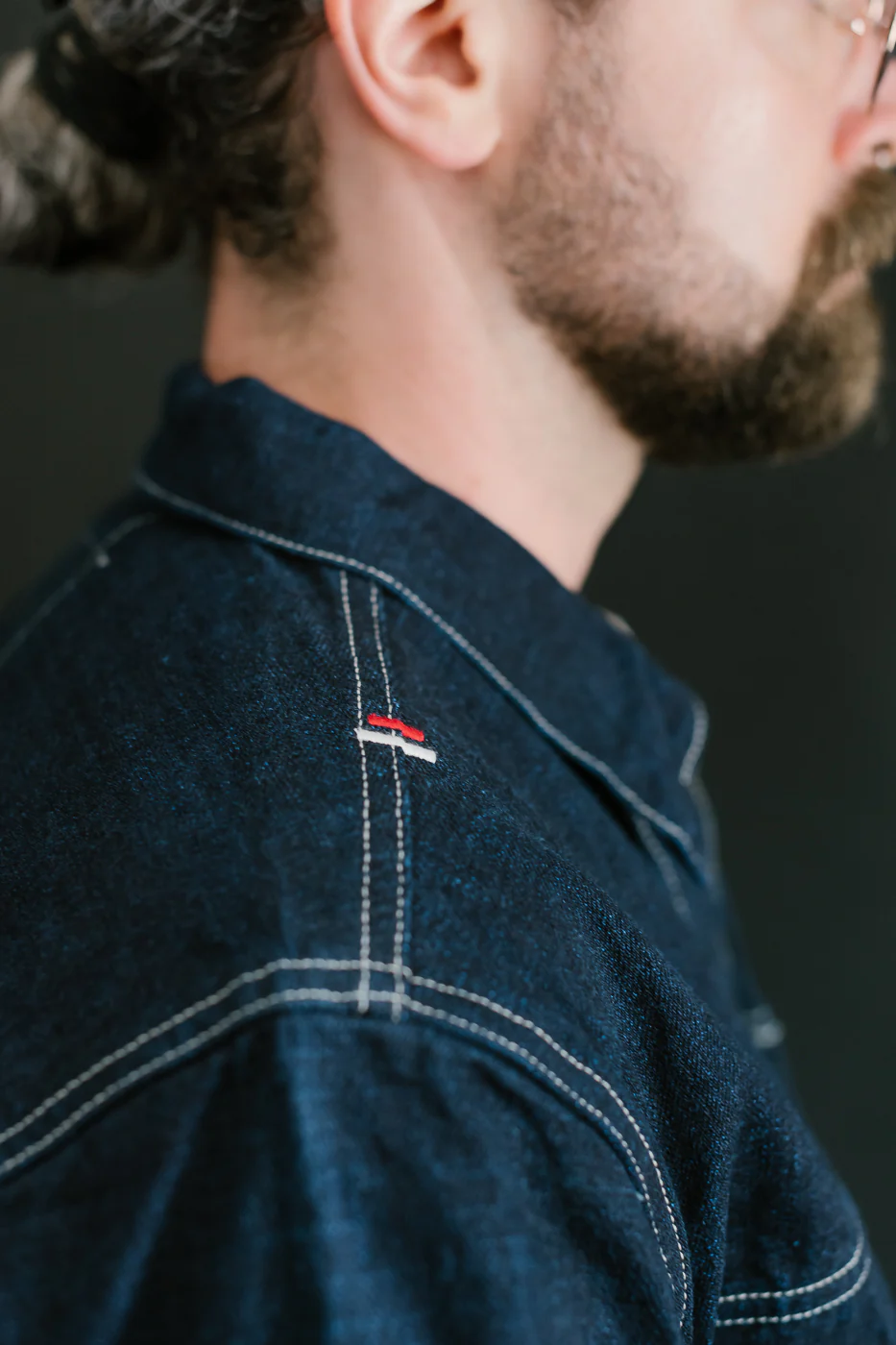 TNK402TB - 16.5oz "YURAI" Selvedge  Natural Indigo x Cobalt - Type II Jacket - Image 24
