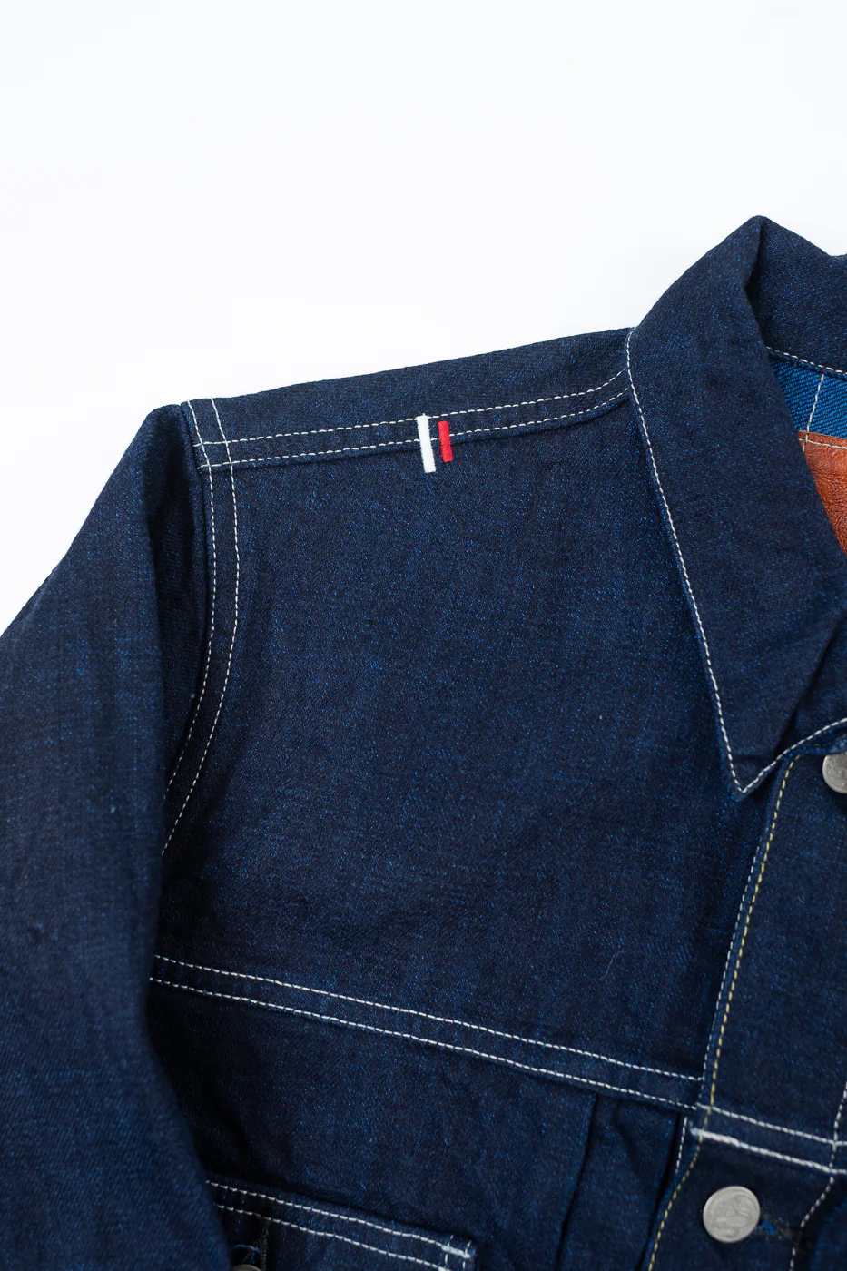 TNK402TB - 16.5oz "YURAI" Selvedge  Natural Indigo x Cobalt - Type II Jacket - Image 3