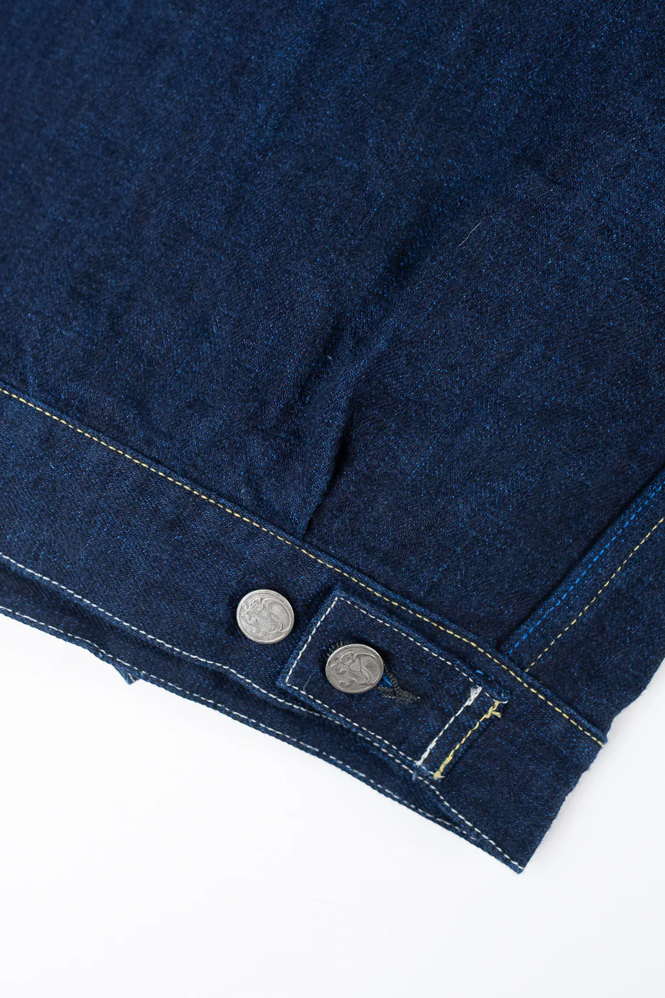 TNK402TB - 16.5oz "YURAI" Selvedge  Natural Indigo x Cobalt - Type II Jacket - Image 4