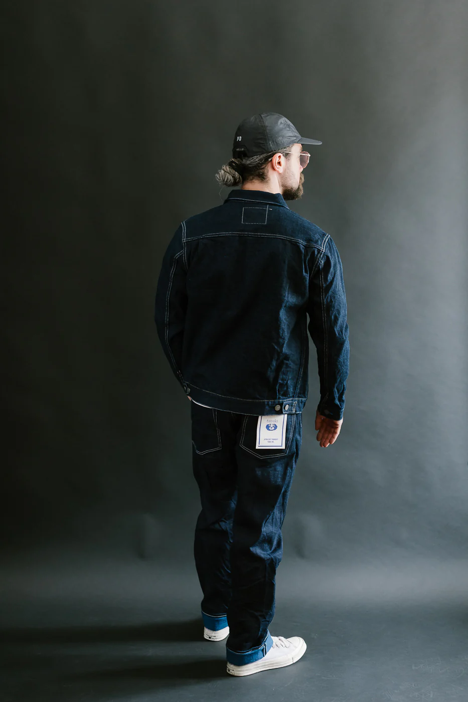 TNK402TB - 16.5oz "YURAI" Selvedge  Natural Indigo x Cobalt - Type II Jacket - Image 9