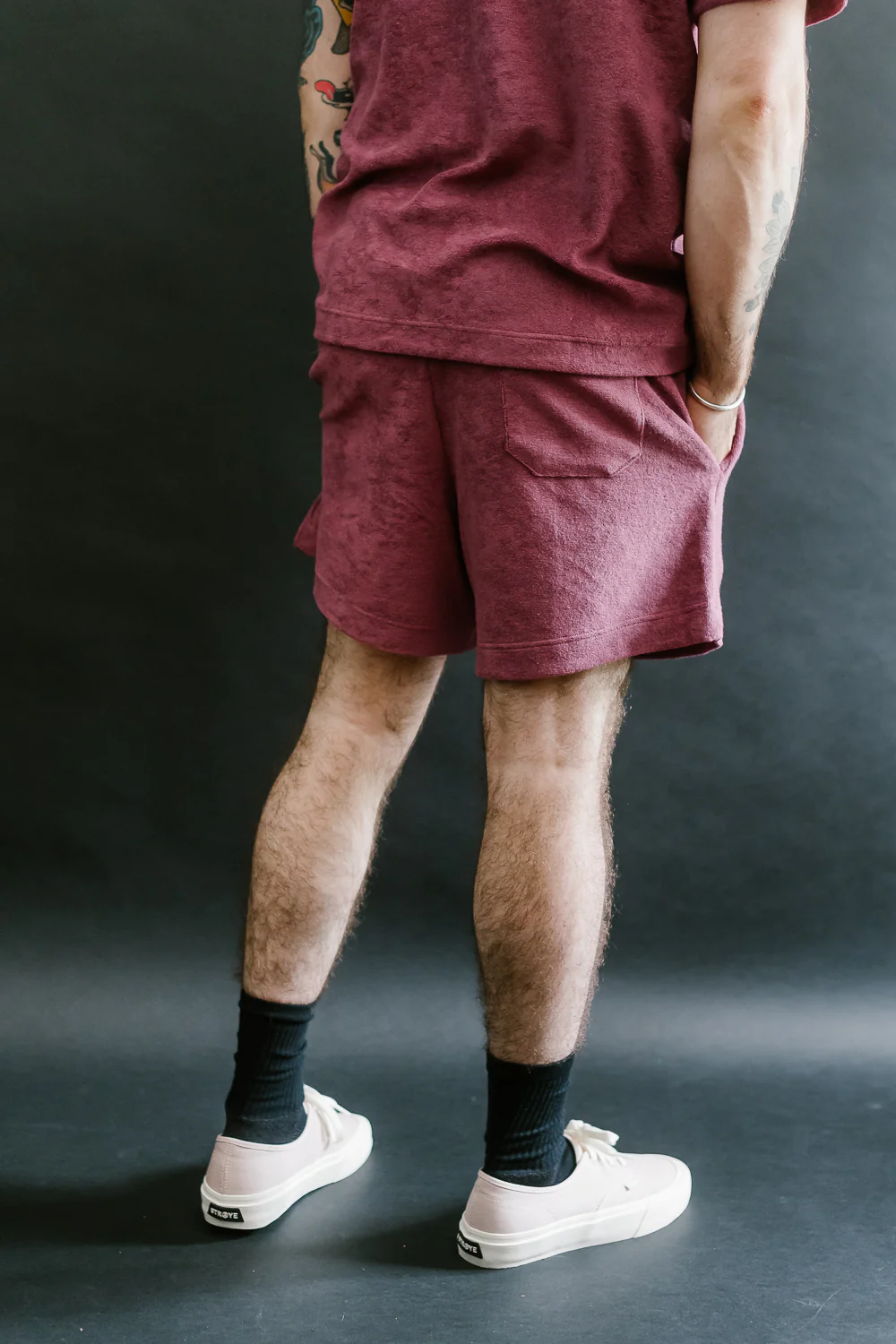 Towel Shorts Uni - Tales Of The Balearic Age - Cherry - Image 14
