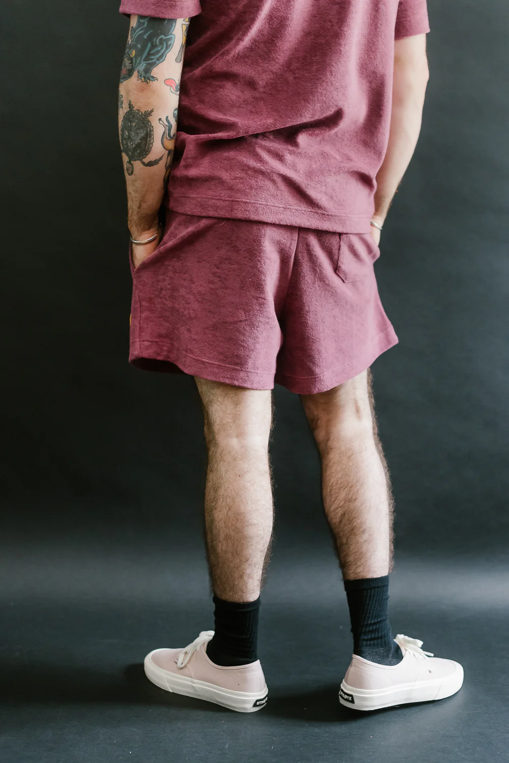 Towel Shorts Uni - Tales Of The Balearic Age - Cherry - Image 15