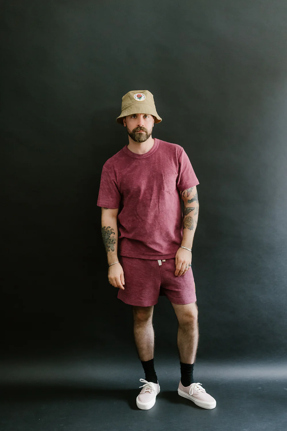 Towel Shorts Uni - Tales Of The Balearic Age - Cherry - Image 7