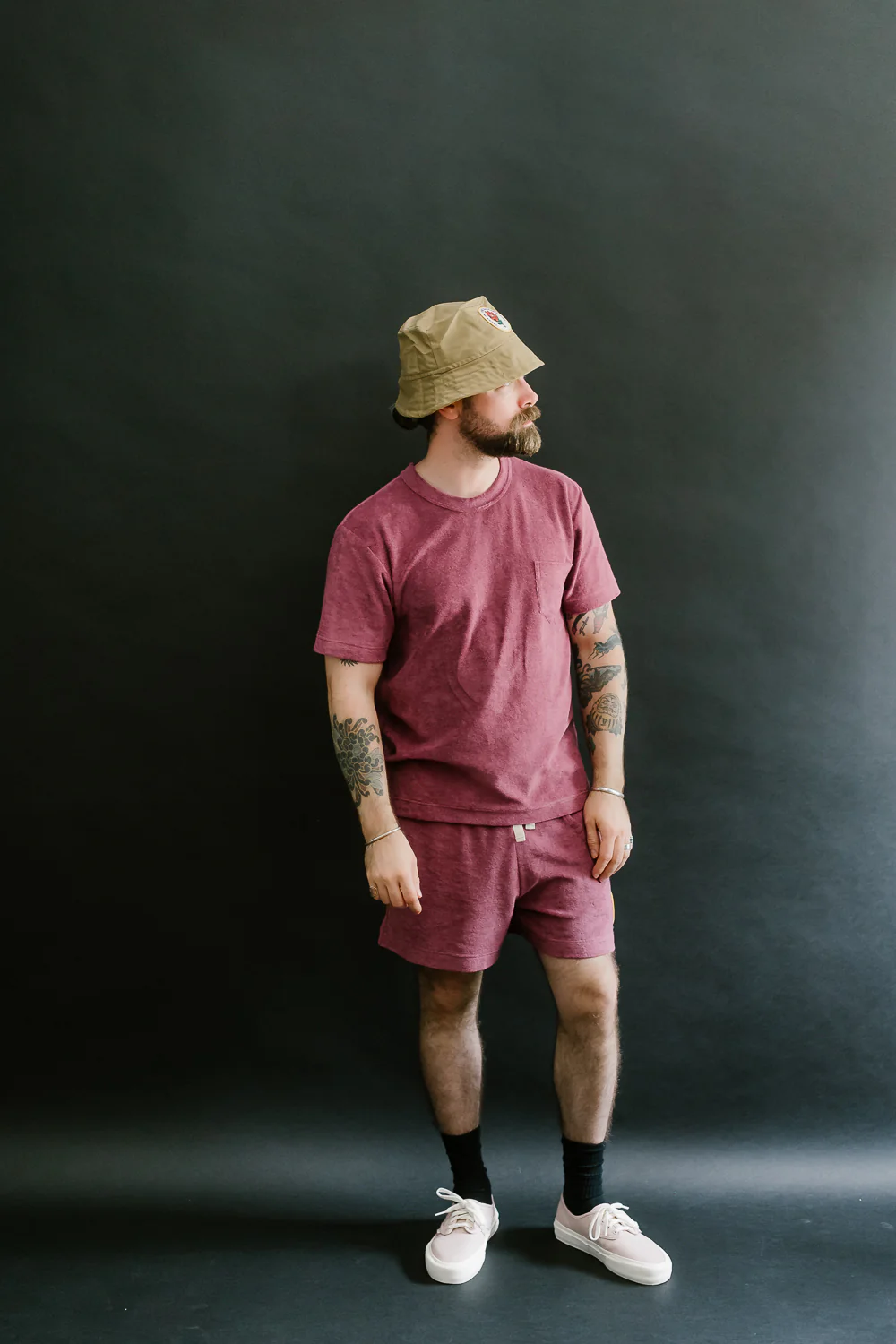 Towel Shorts Uni - Tales Of The Balearic Age - Cherry - Image 8