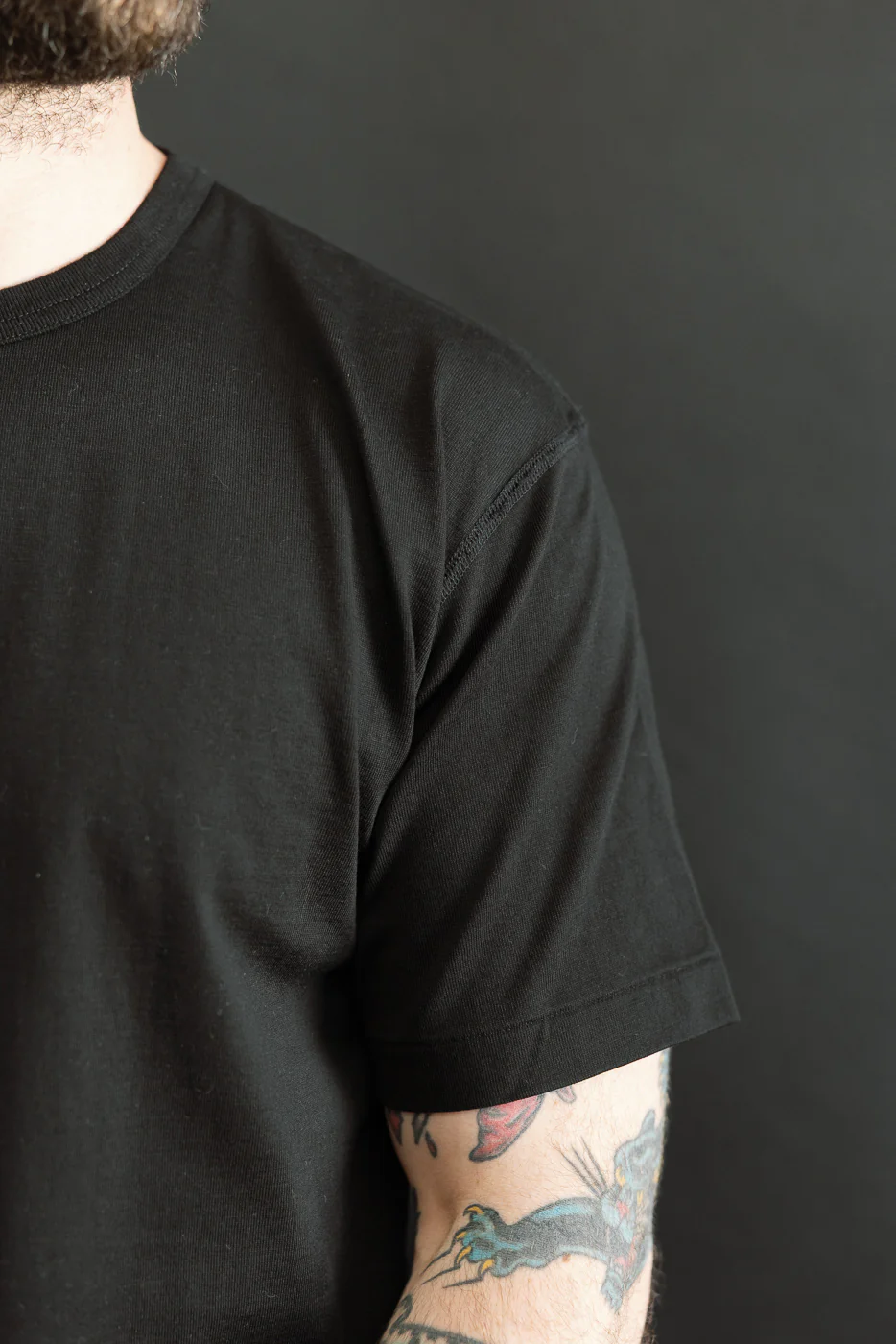 Ultimate Pima Tsuriami Crewneck T-Shirt - Black - Image 14
