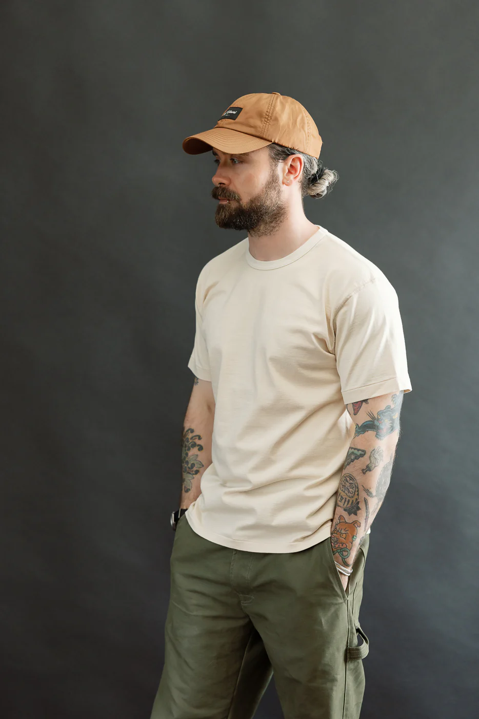 Ultimate Pima Tsuriami Crewneck T-Shirt - Ecru - Image 10