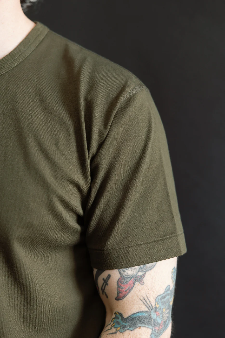 Ultimate Pima Tsuriami Crewneck T-Shirt - Khaki - Image 14