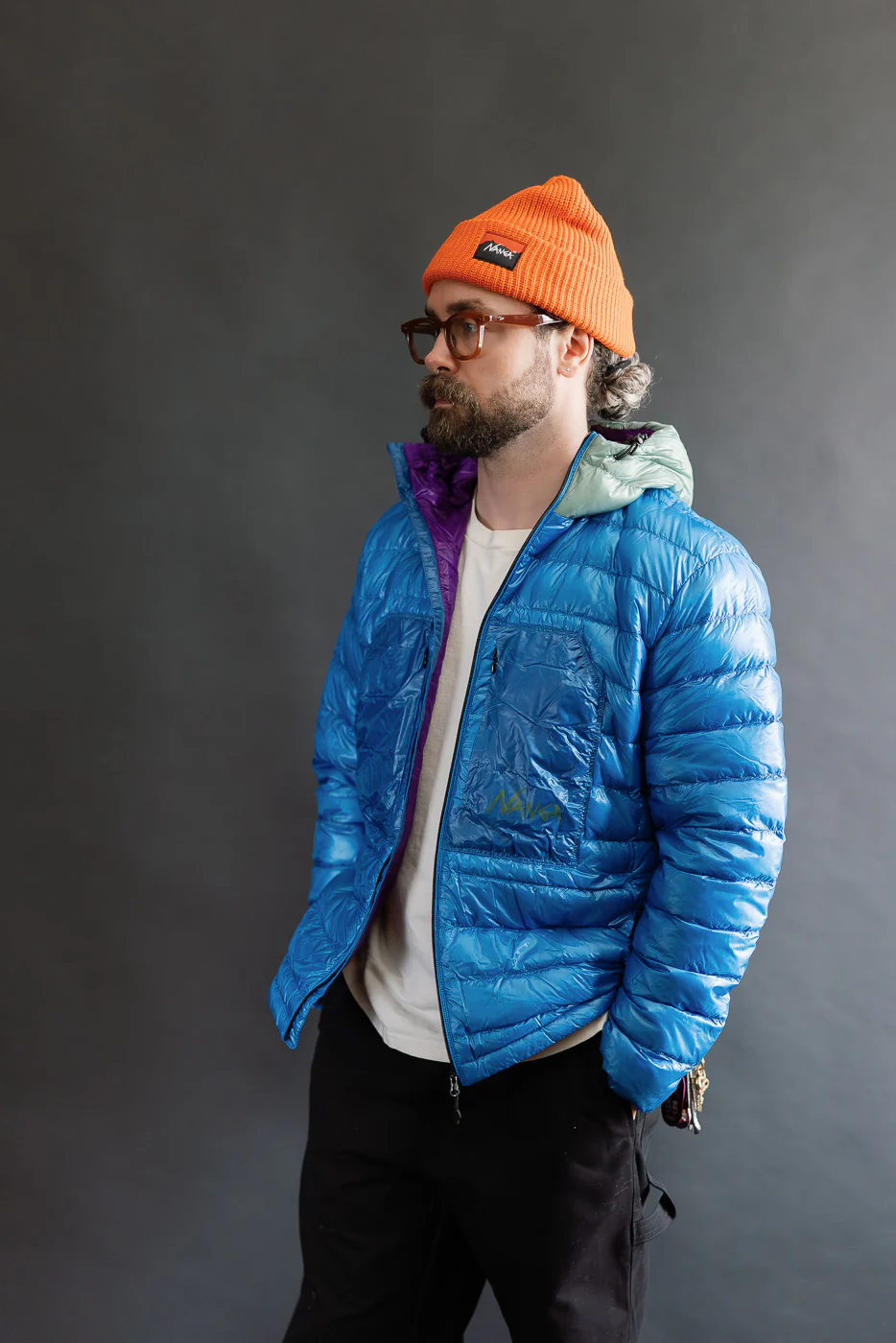 Ultralight Down Parka Packable - Blue - Image 10