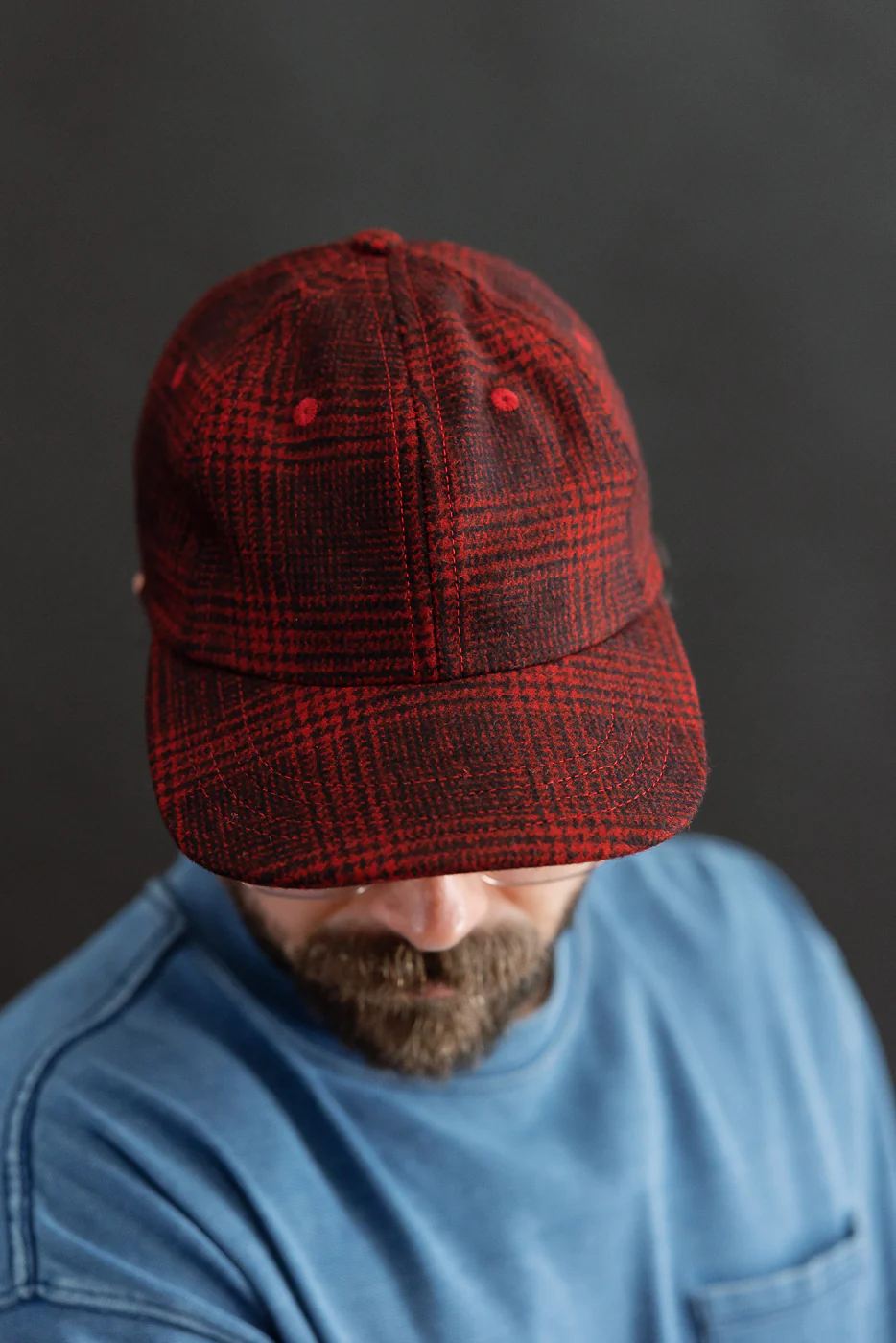Melton Wool Baseball Hat - Canyon Plaid - Image 12