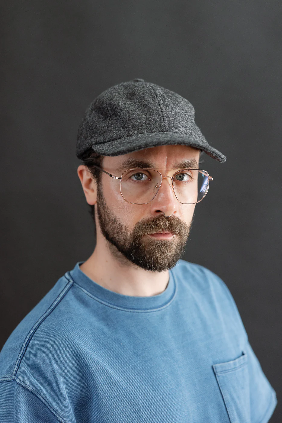 Melton Wool Baseball Hat - Granite - Image 10