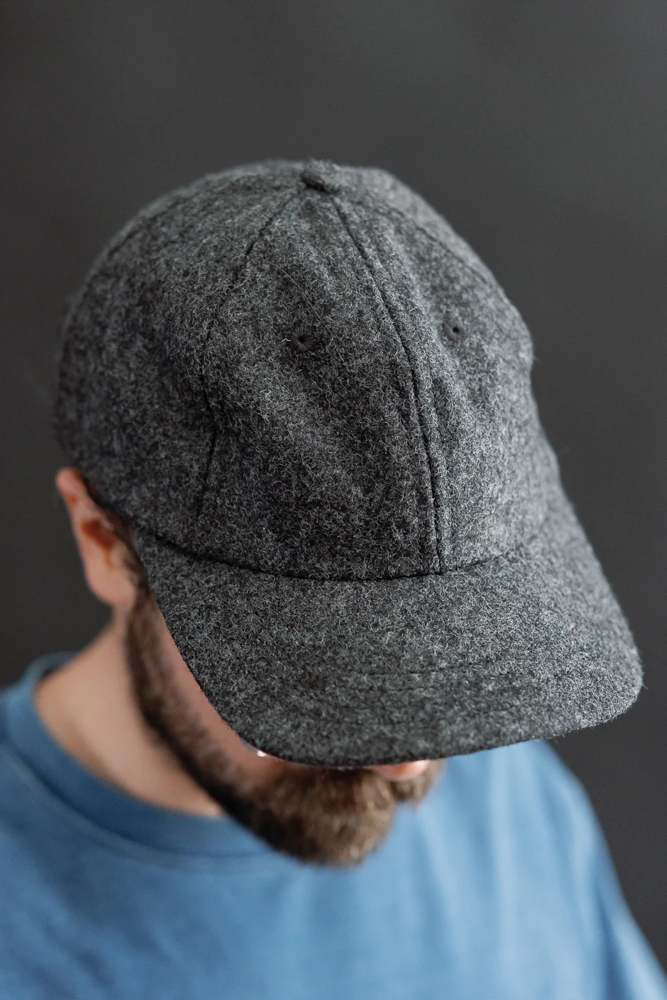 Melton Wool Baseball Hat - Granite - Image 13