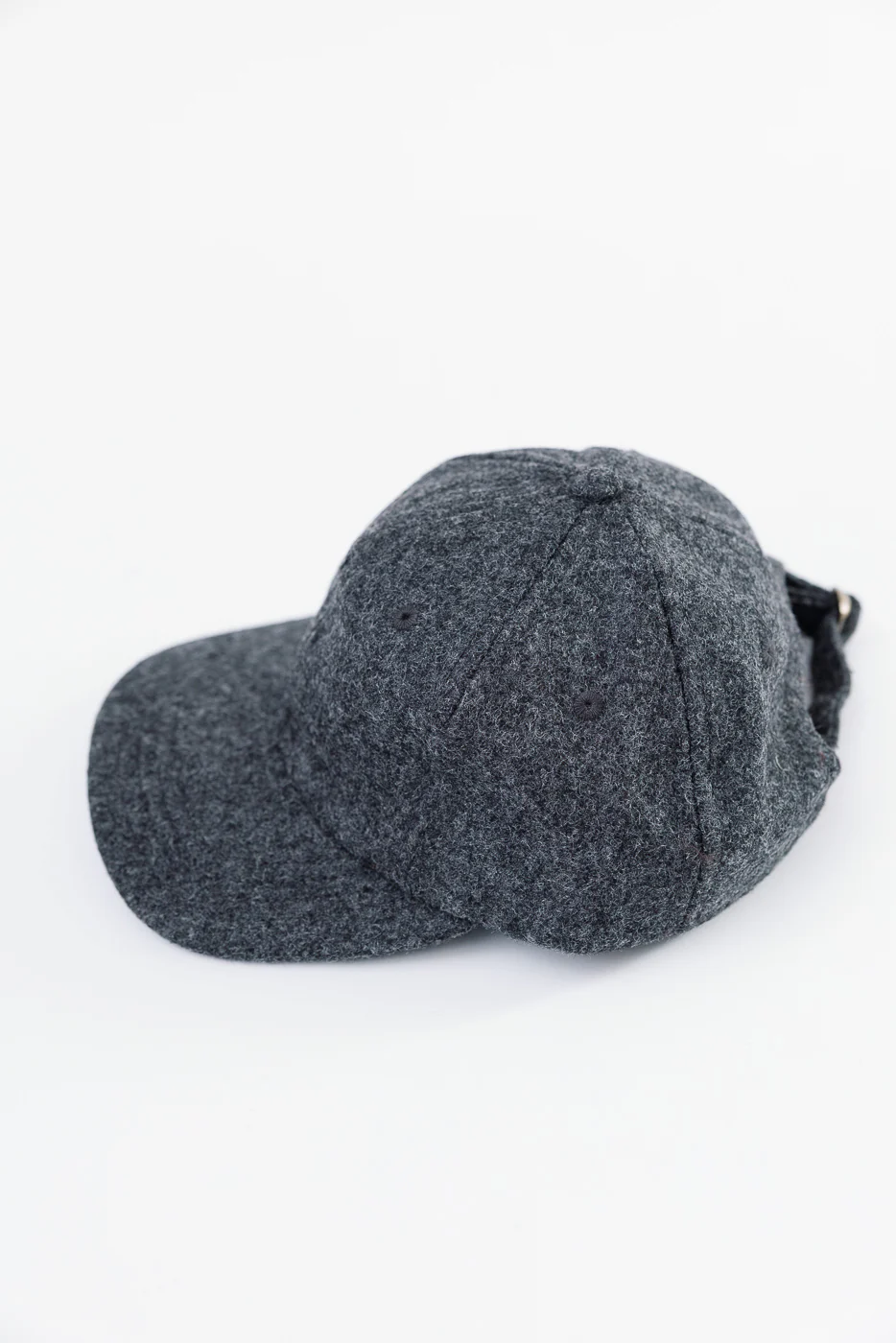 Melton Wool Baseball Hat - Granite - Image 3