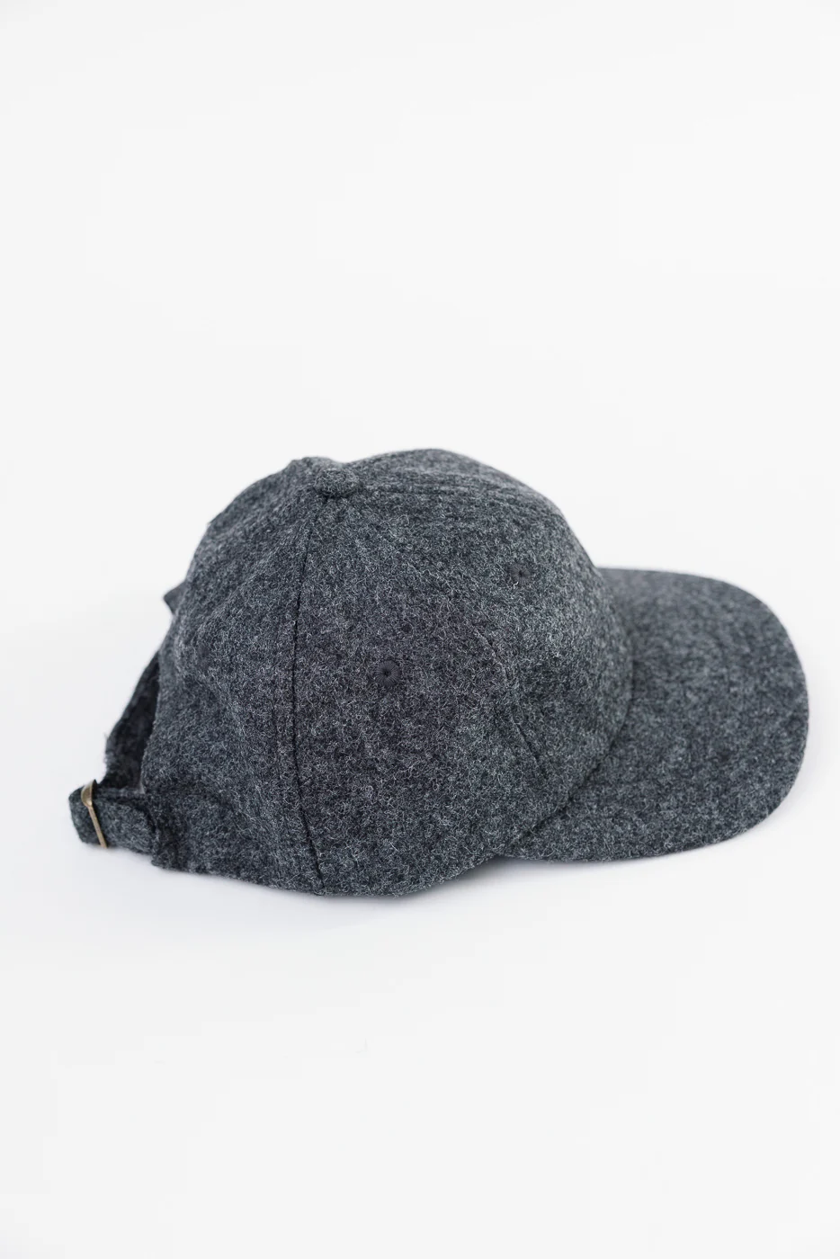Melton Wool Baseball Hat - Granite - Image 5