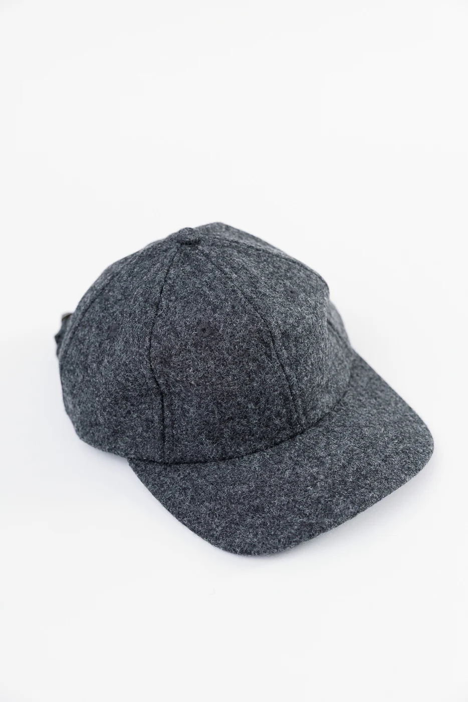 Melton Wool Baseball Hat - Granite - Image 6