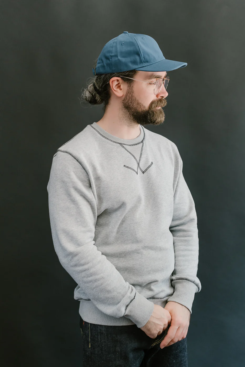 Unstructured Baseball Hat - Mock Blue - Image 10
