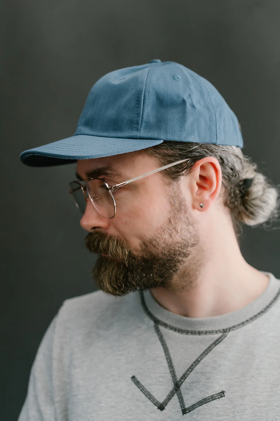 Unstructured Baseball Hat - Mock Blue - Image 11