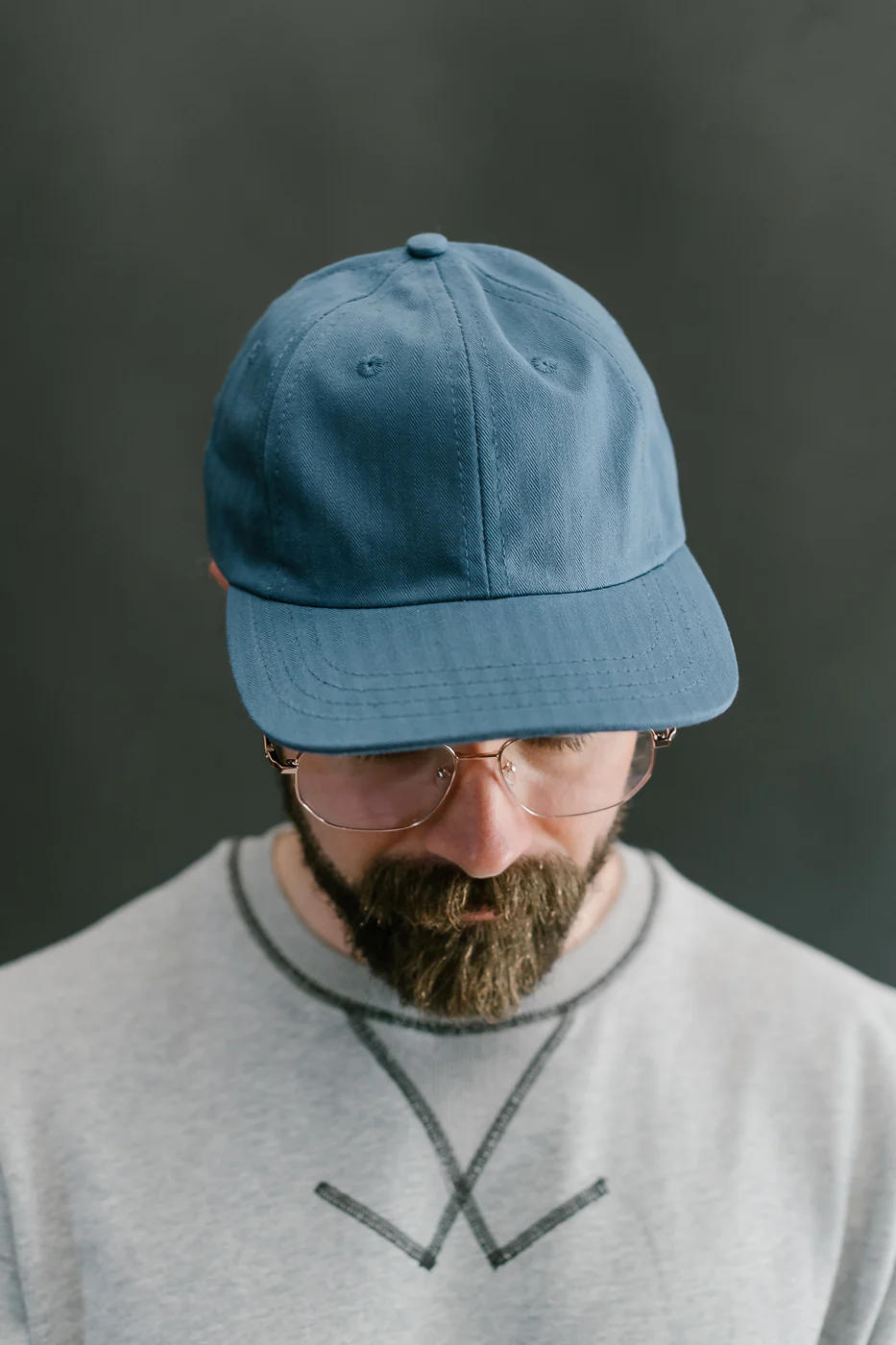 Unstructured Baseball Hat - Mock Blue - Image 12