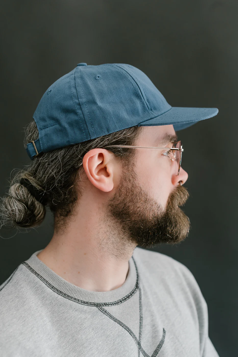 Unstructured Baseball Hat - Mock Blue - Image 13