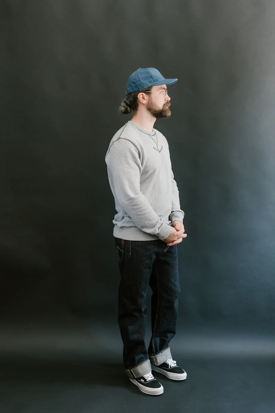 Unstructured Baseball Hat - Mock Blue - Image 7