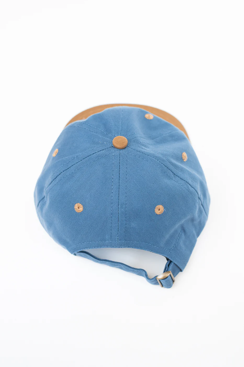 Unstructured Baseball Hat - Mock Blue/Nicotine - Image 3