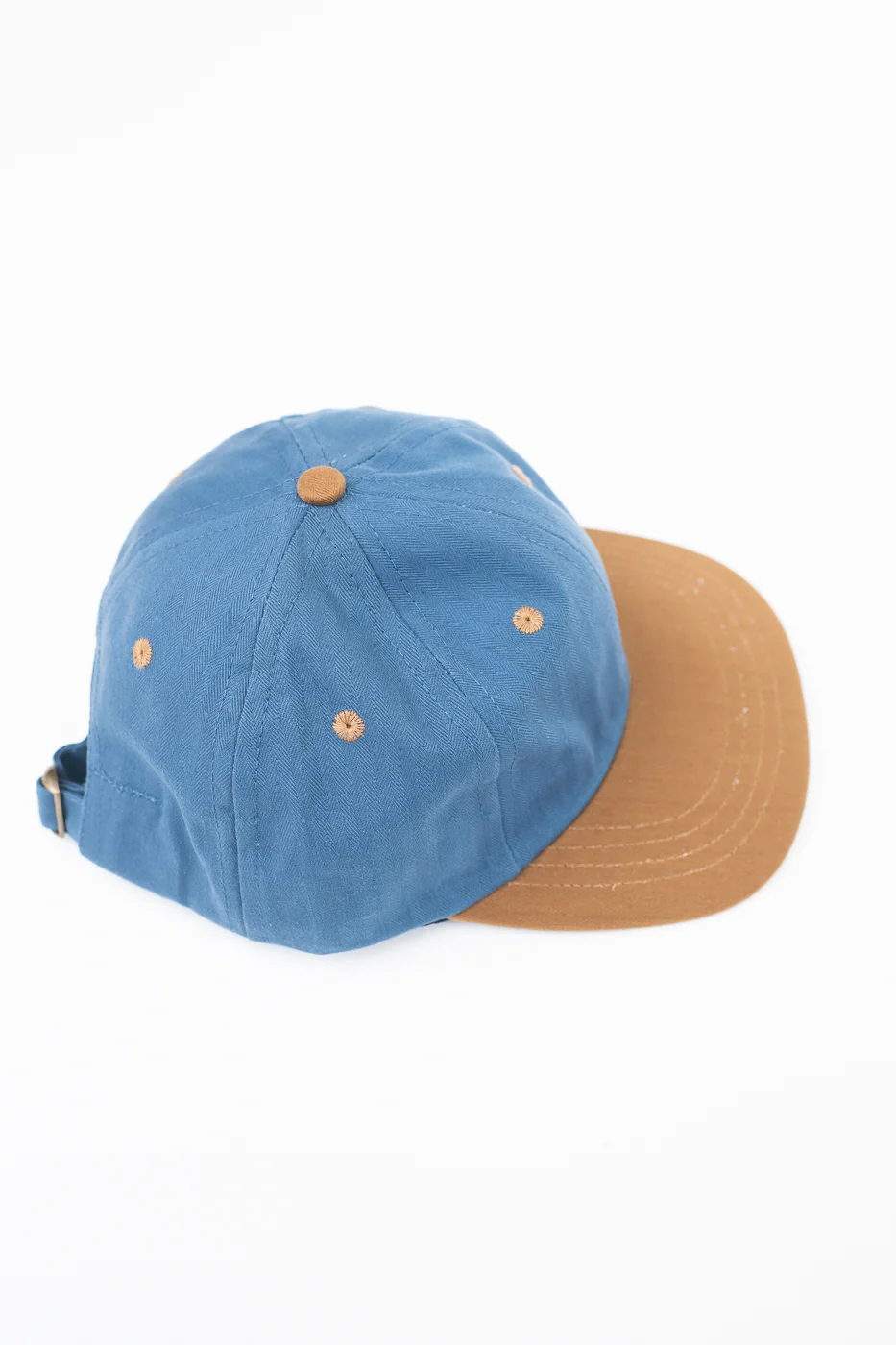 Unstructured Baseball Hat - Mock Blue/Nicotine - Image 4