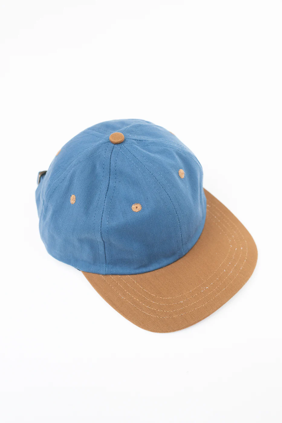 Unstructured Baseball Hat - Mock Blue/Nicotine - Image 5