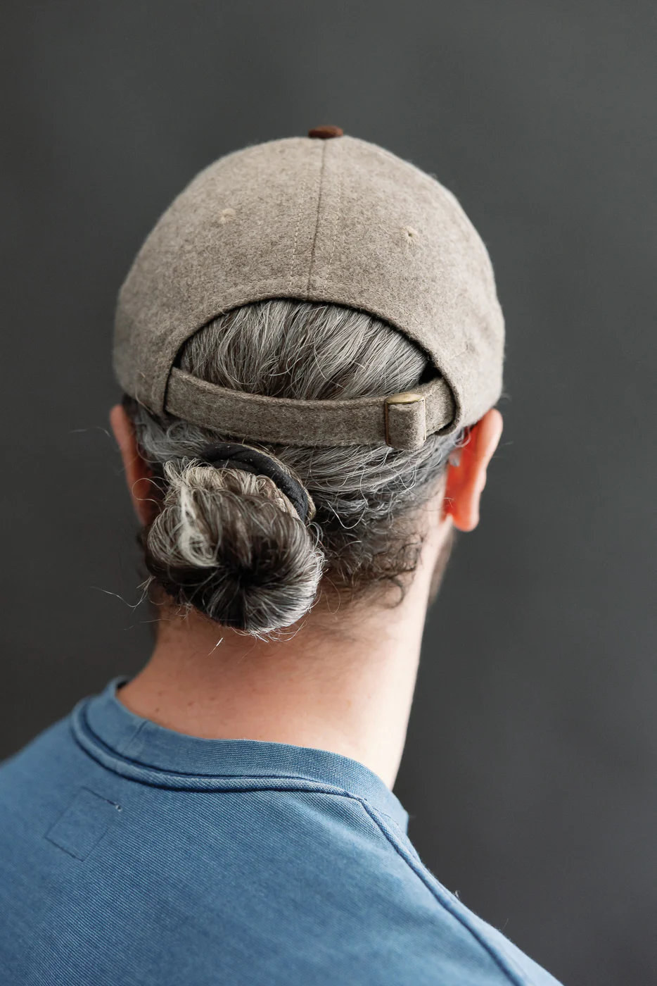 Melton Wool Baseball Hat - Oatmeal, Red Oak Mix - Image 12
