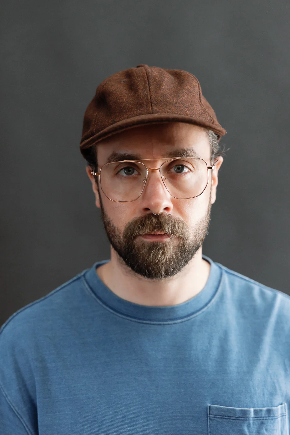Melton Wool Baseball Hat - Red Oak Mix - Image 11