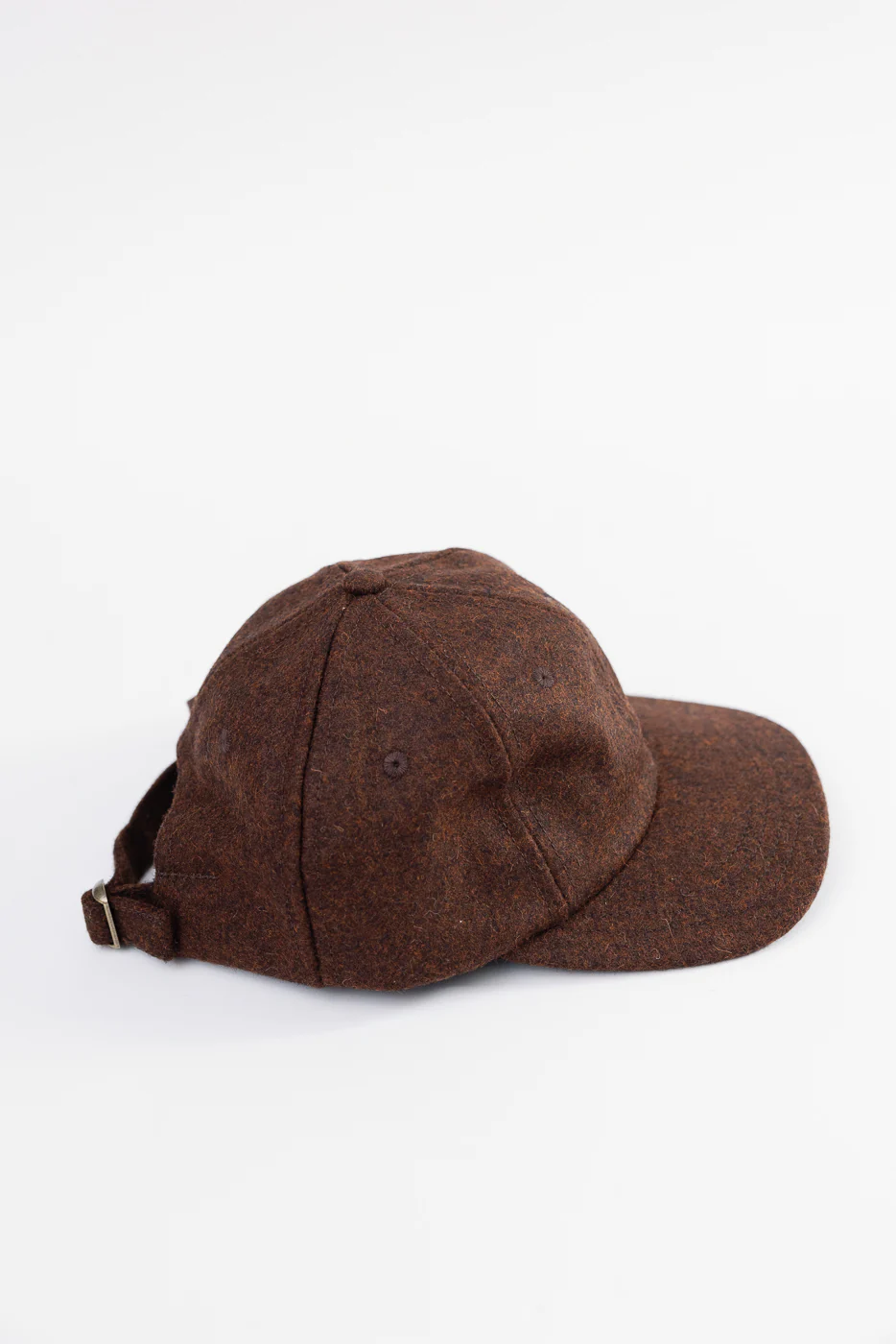 Melton Wool Baseball Hat - Red Oak Mix - Image 4