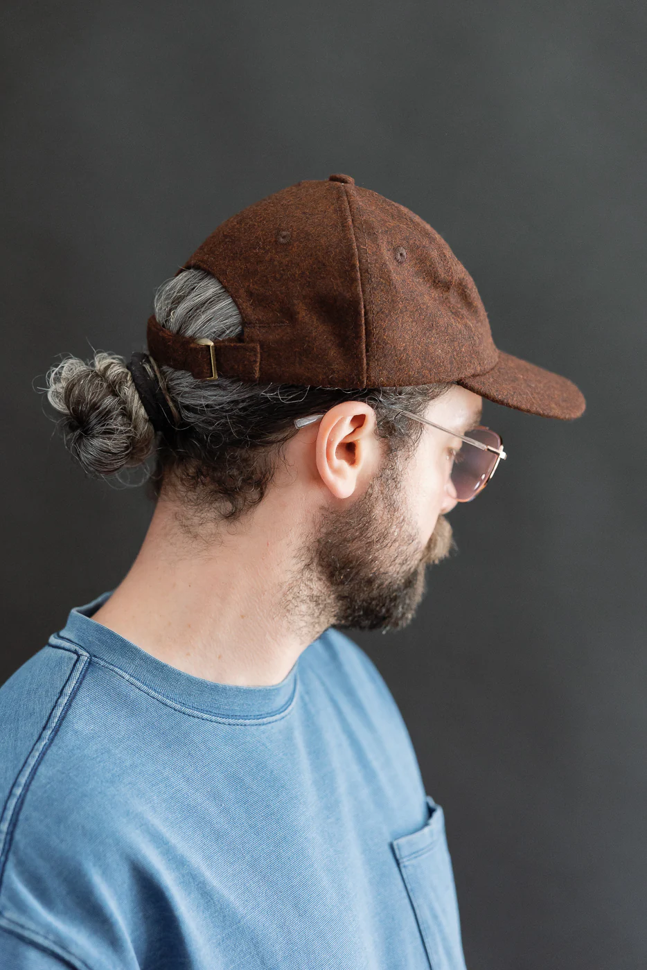 Melton Wool Baseball Hat - Red Oak Mix - Image 9
