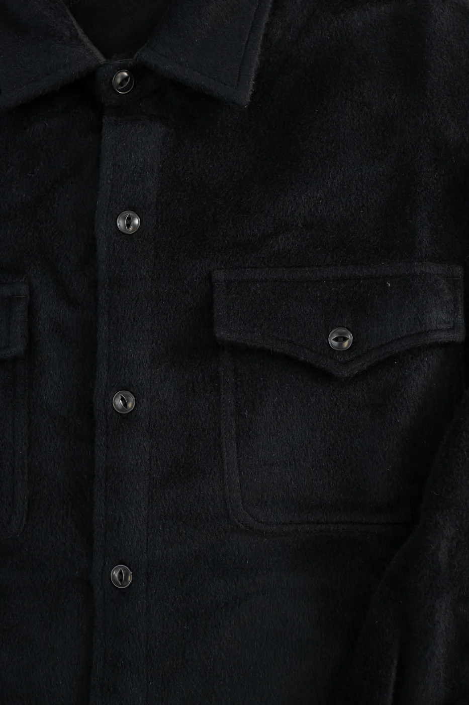 USN Overshirt Wool, Angora  - Black - Image 3