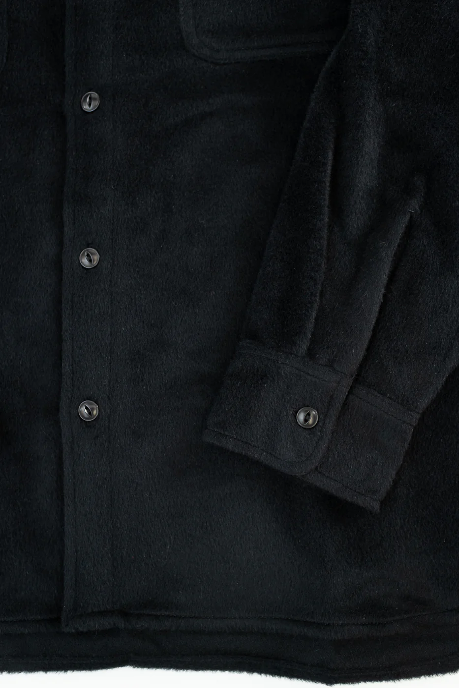 USN Overshirt Wool, Angora  - Black - Image 4