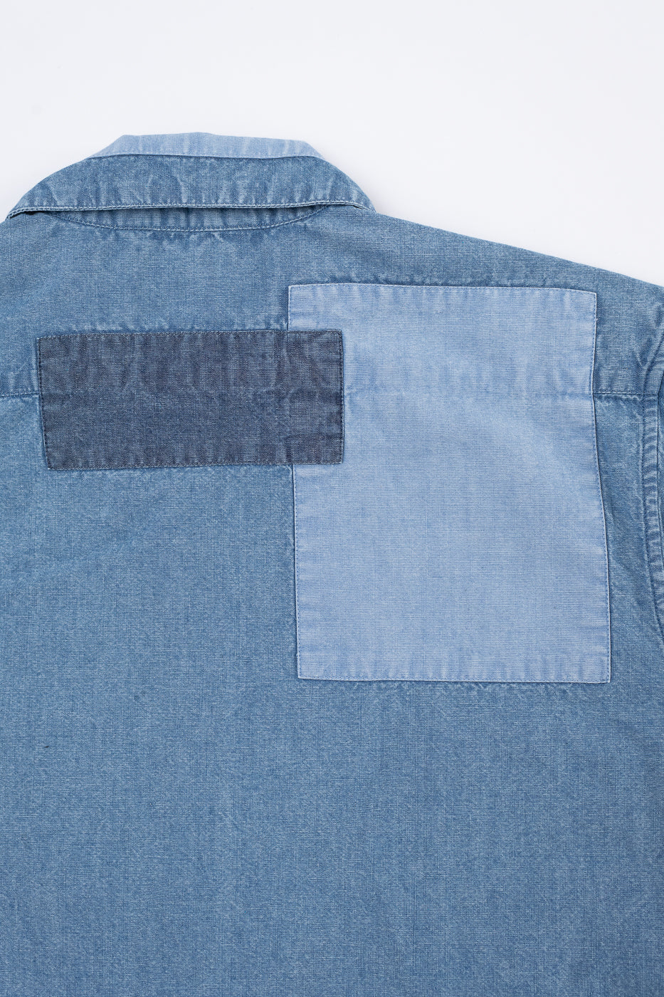 Utility Shirt Patchwork Chambray - Indigo - Image 5