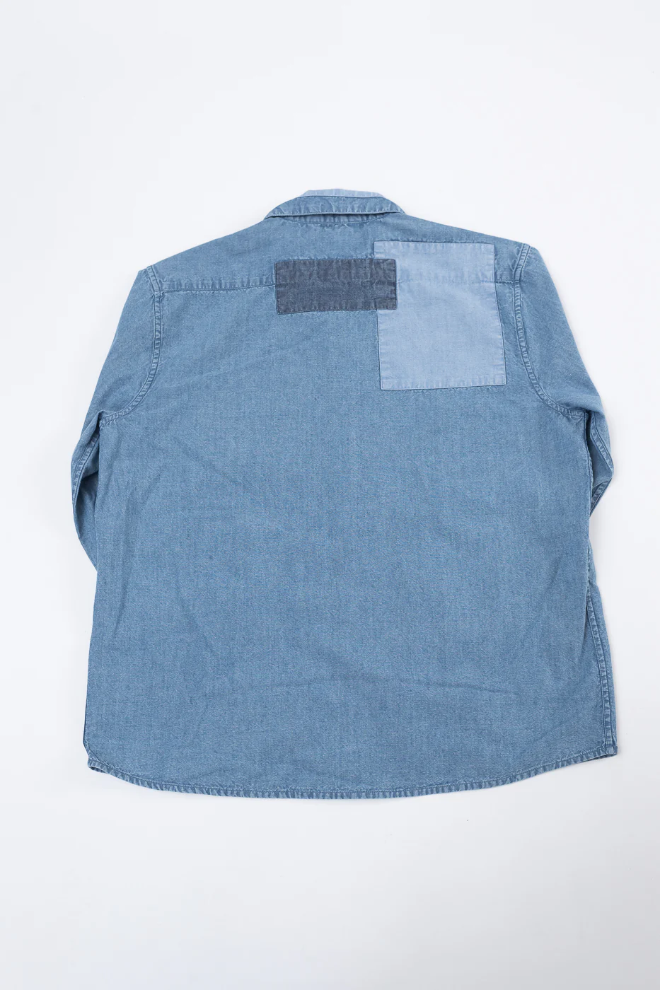 Utility Shirt Patchwork Chambray - Indigo - Image 6