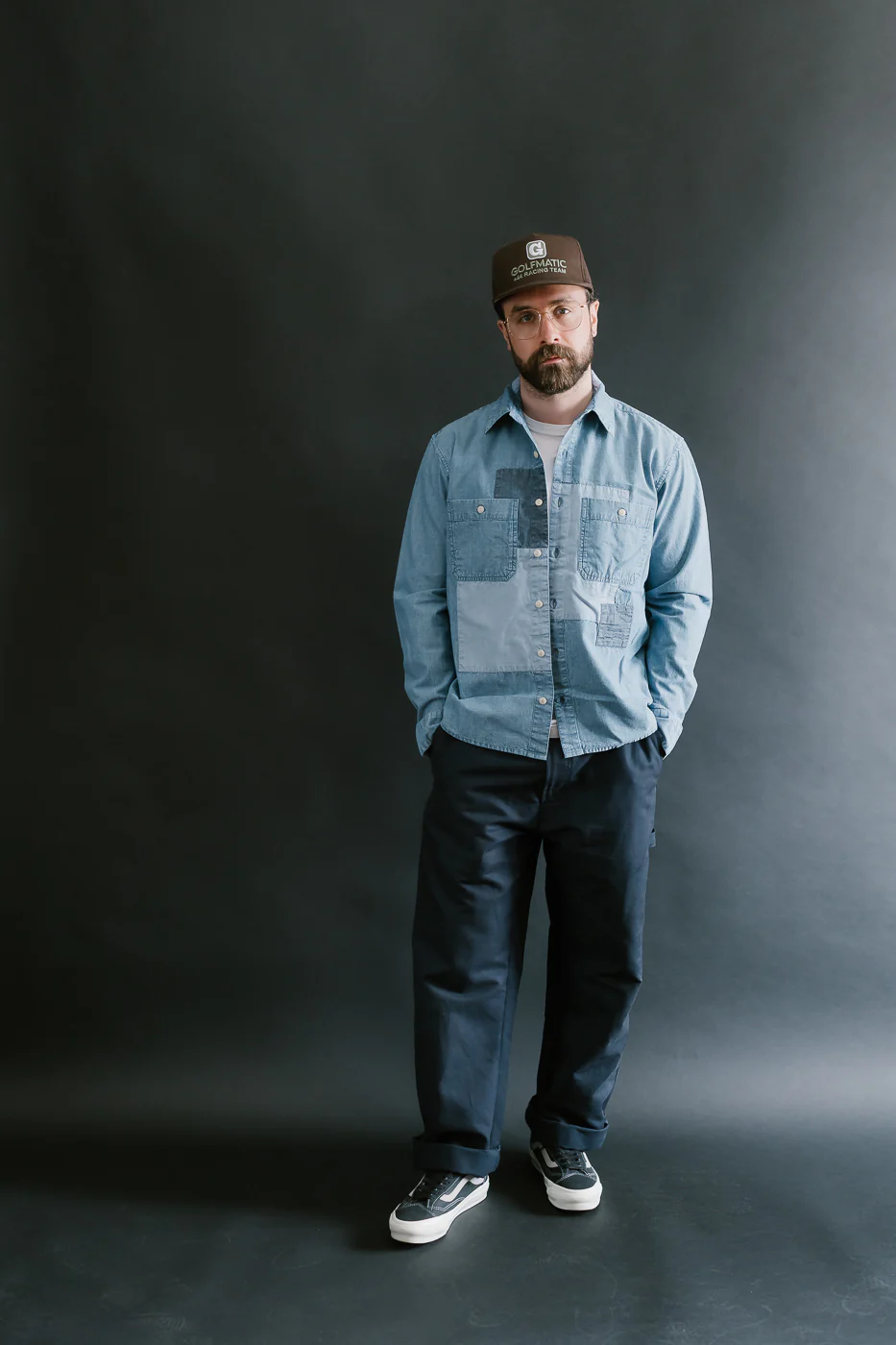 Utility Shirt Patchwork Chambray - Indigo - Image 7