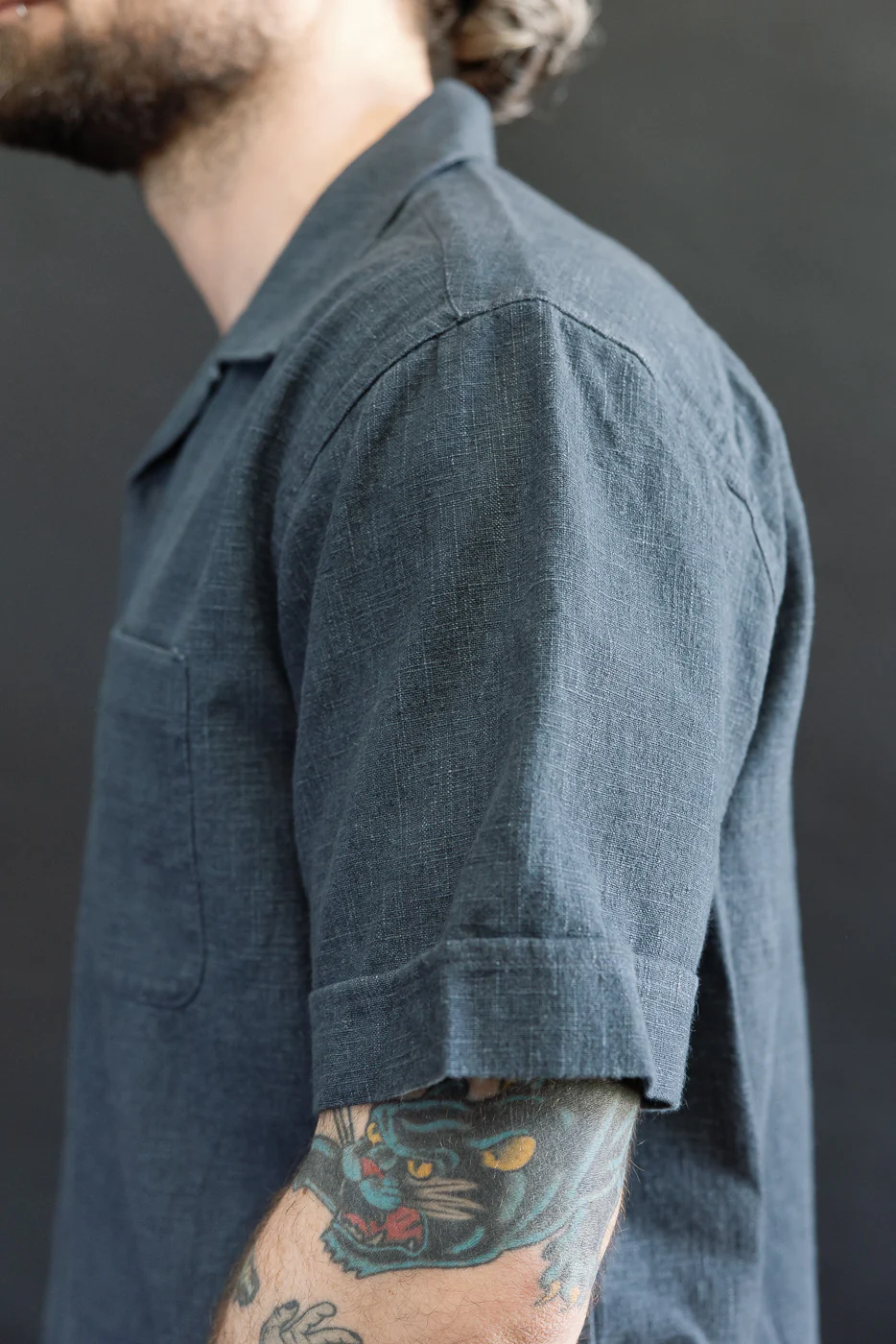 Vacation Shirt - Blue Linen - Image 20