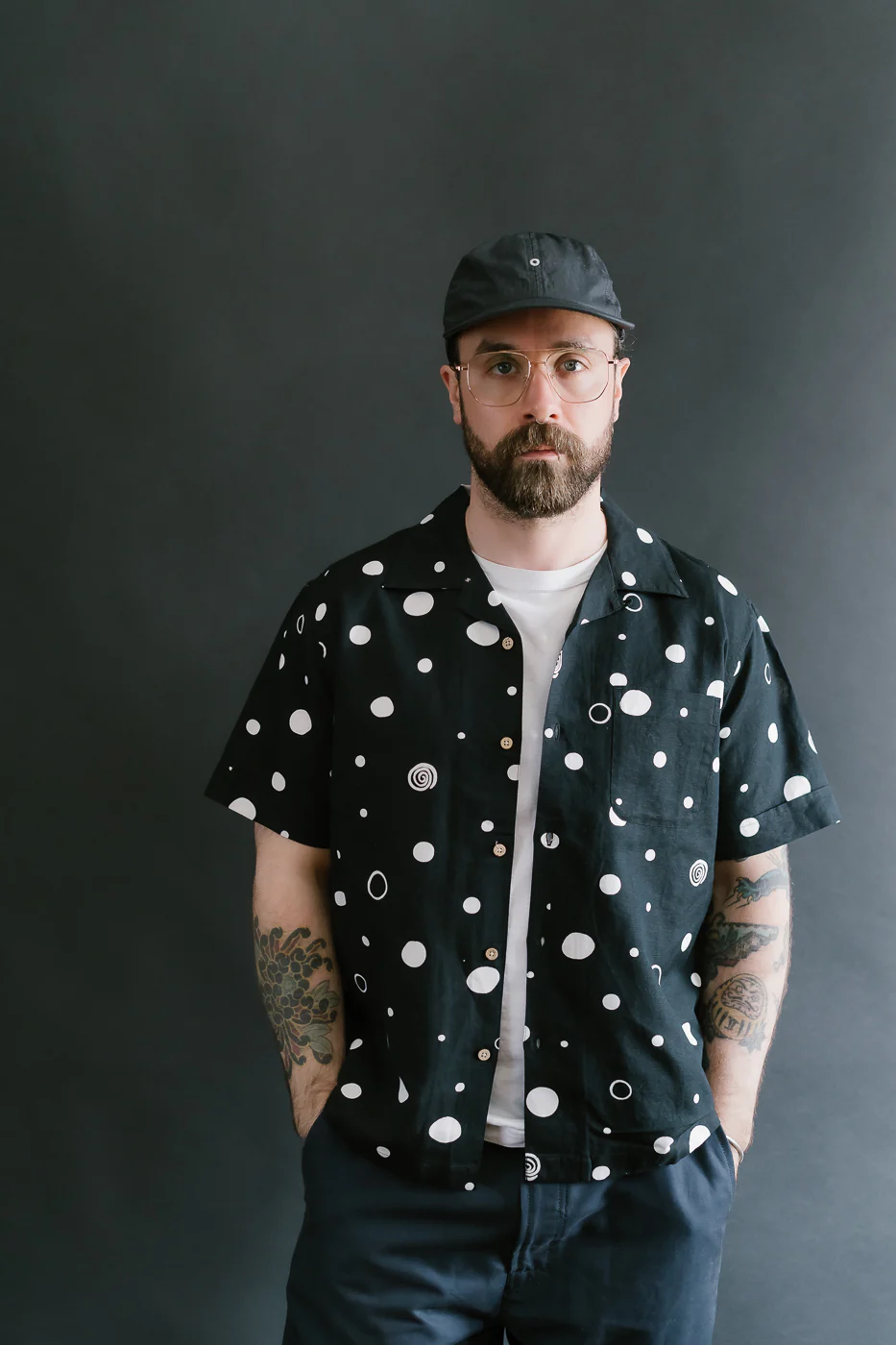 Vacation Shirt Polka Dot - Black - Image 9