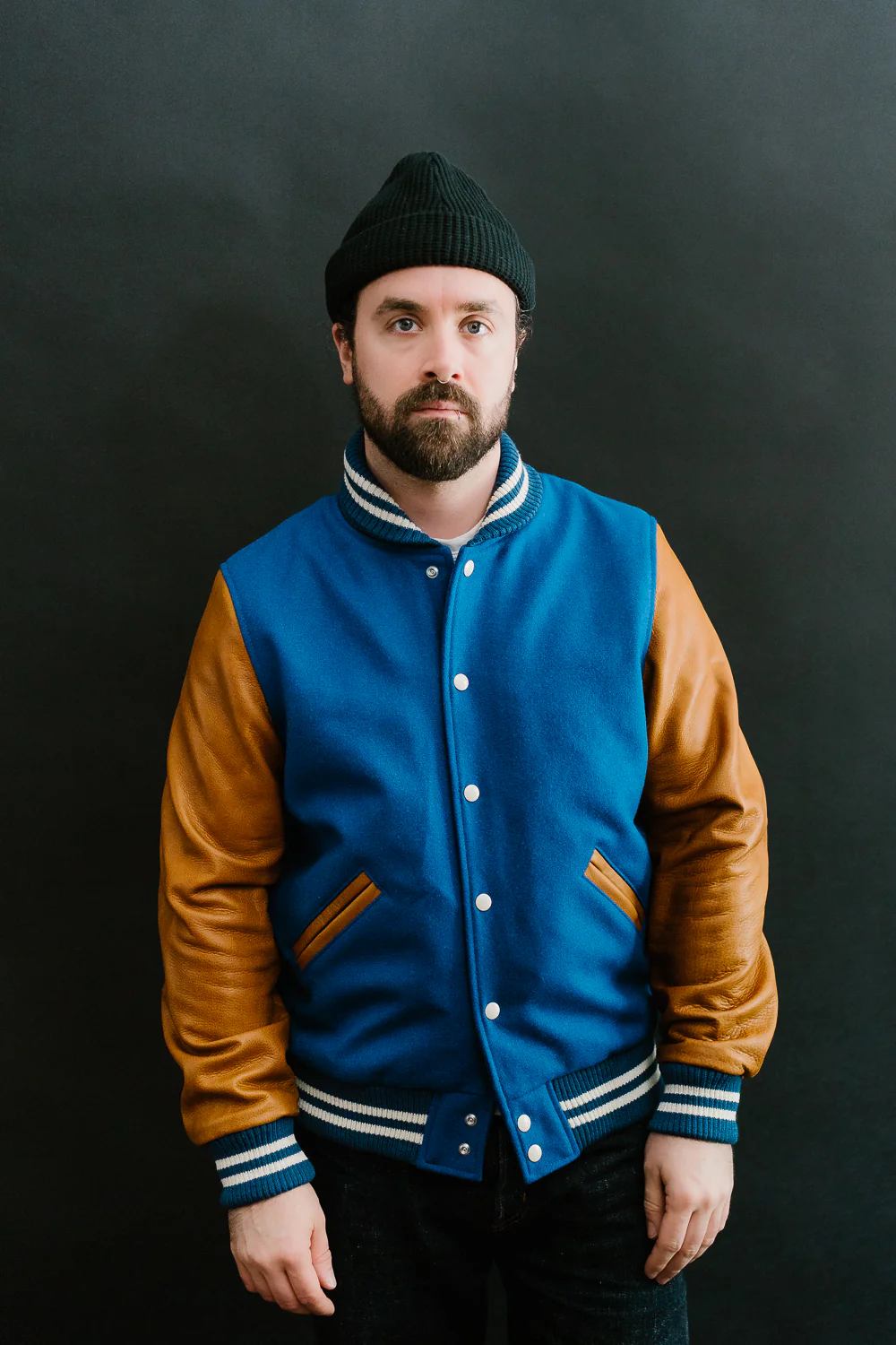 Varsity Jacket - Royal, Rust - Image 8