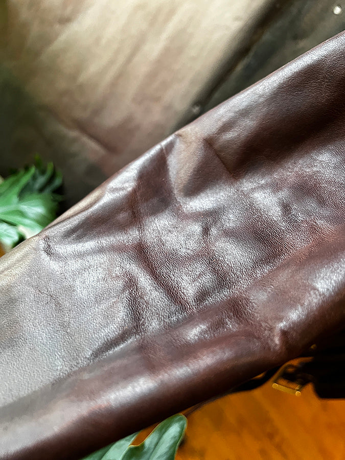 *Very Gently Used* Hand Oiled Lightweight Naked Perfecto Jacket - Brown - Image 5