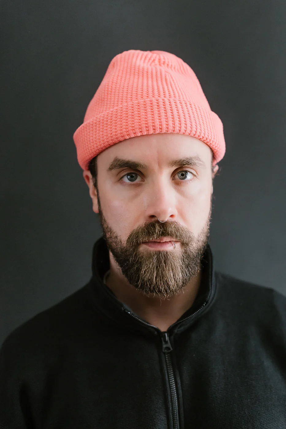 JM6605 - Waffle Knit Cap - 335 Sunrise Pink - Image 5