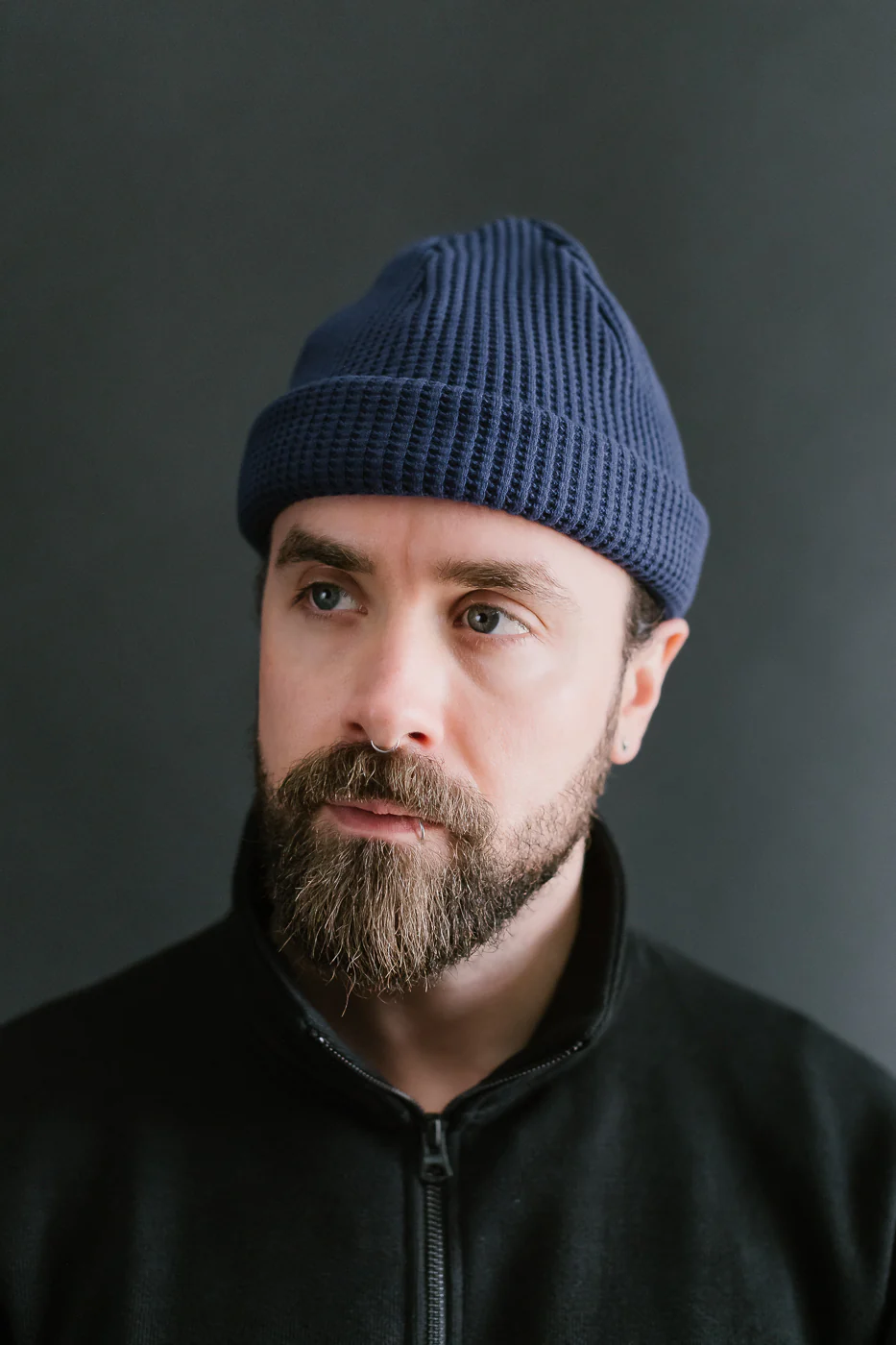 JM6605 - Waffle Knit Cap - 345 Blue Depths - Image 6