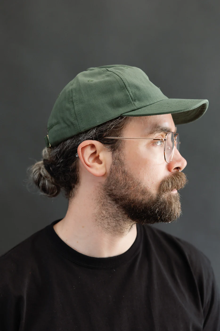 Dry Waxed Cotton Baseball Hat - Spruce - Image 10