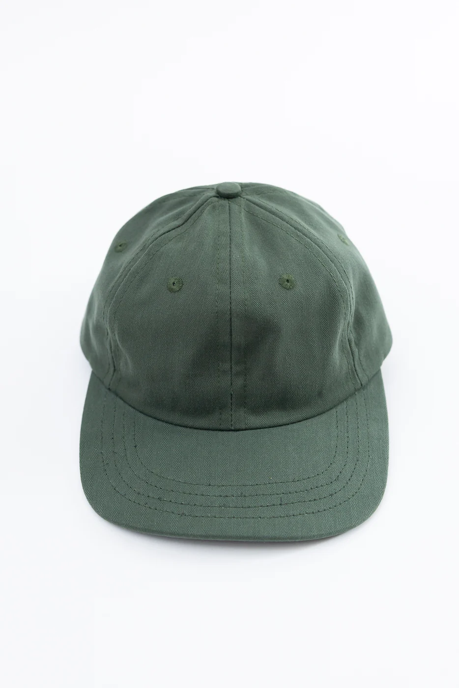 Dry Waxed Cotton Baseball Hat - Spruce - Image 2
