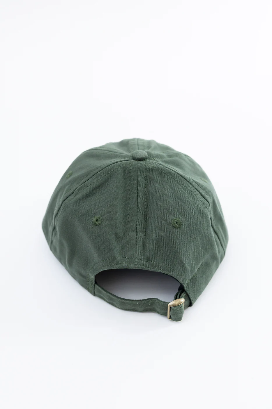 Dry Waxed Cotton Baseball Hat - Spruce - Image 4